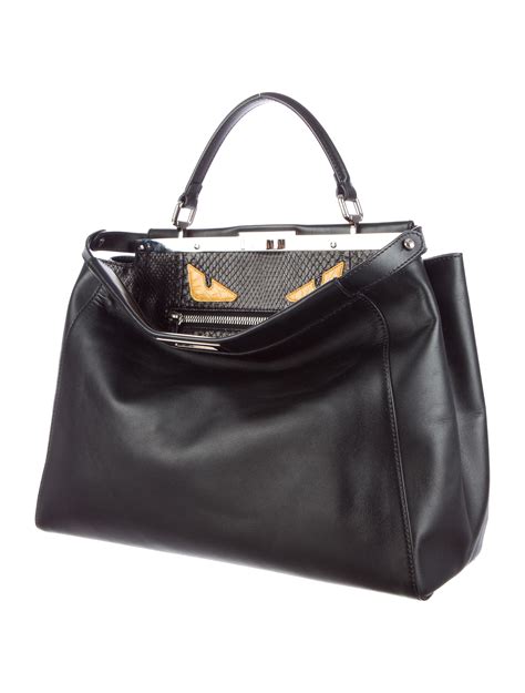 fendi peekaboo large monster|fendi peekaboo price euro.